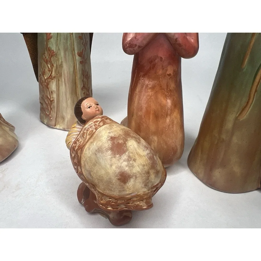 Vintage Midwest Seasons‎ of Cannon Falls Nativity 8 Piece Set Excellent